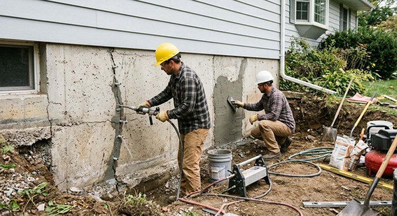 Basement Foundation Repair in Edgartown, MA