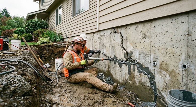 Basement Foundation Repair in North Falmouth, MA
