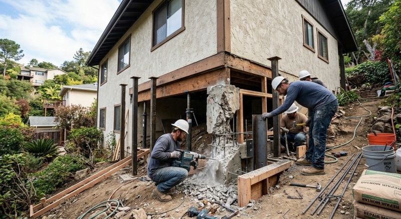 Concrete Foundation Repair in Cotuit, MA