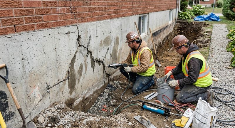 Cracked Foundation Repair in Brewster, MA