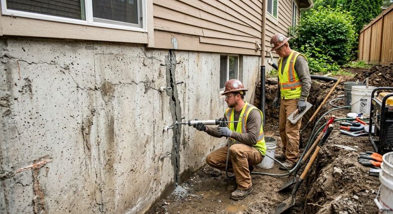 Cracked Foundation Repair in West Yarmouth, MA