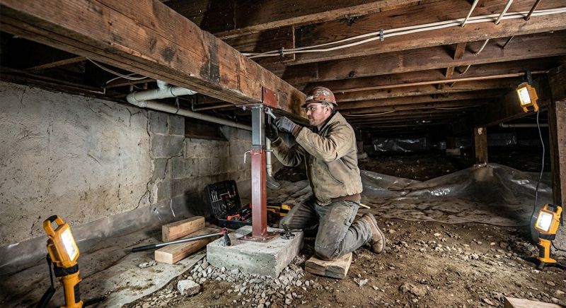 Crawlspace Foundation Repair in East Falmouth, MA