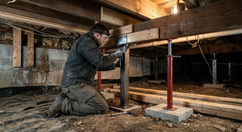 Crawlspace Structural Repair in Hyannis, MA
