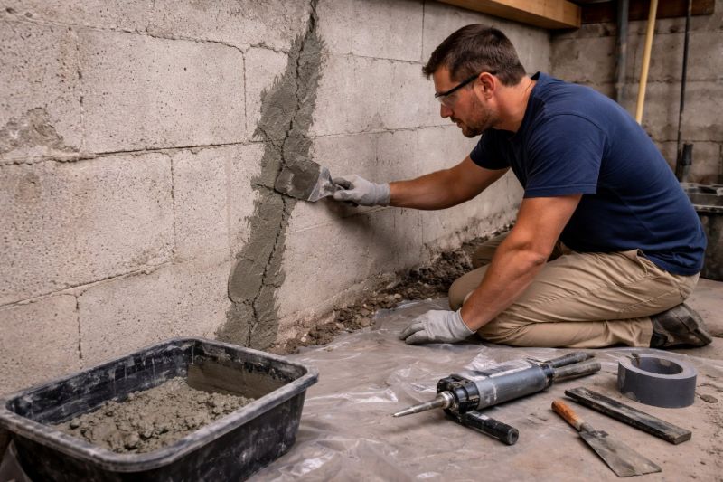 Foundation Crack Repair in Wareham, MA