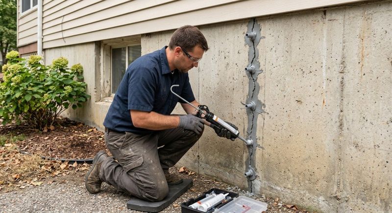 Foundation Crack Sealing in Hyannis, MA