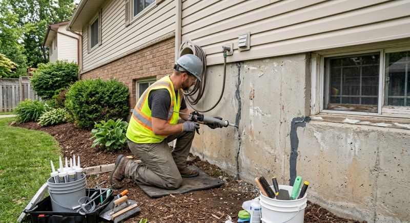 Foundation Crack Sealing in Hyannis, MA