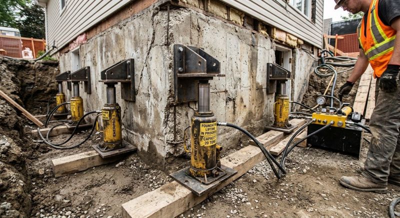 Foundation Jacking in Dennis, MA