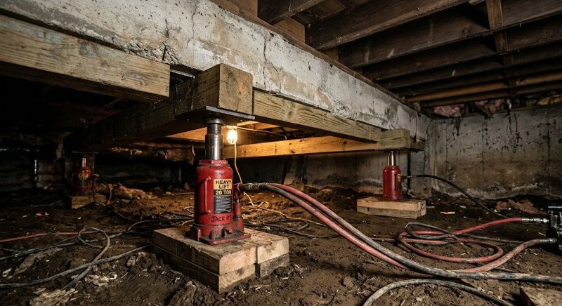 Foundation Jacking in Marion, MA