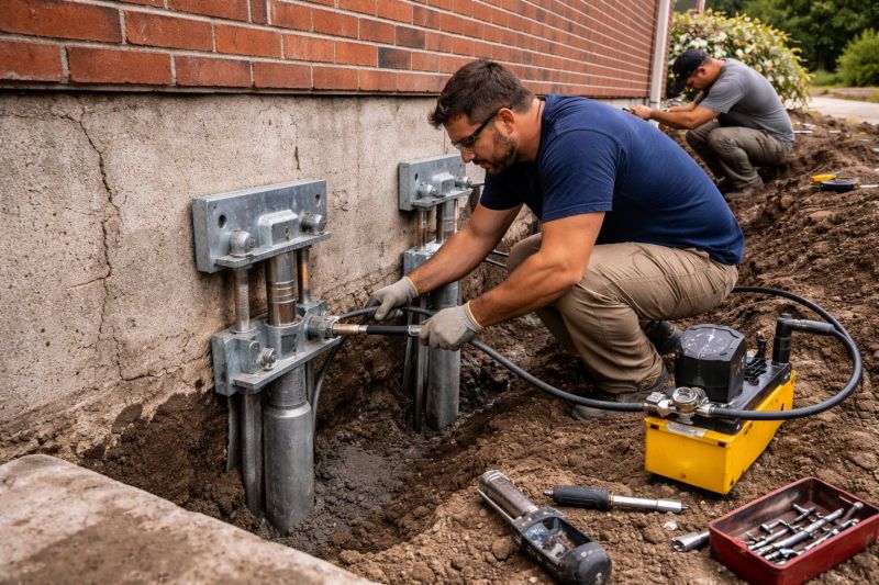 Foundation Pier Repair in Hyannis, MA