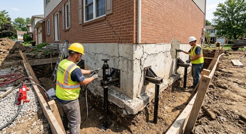 Foundation Pier Repair in Hyannis, MA