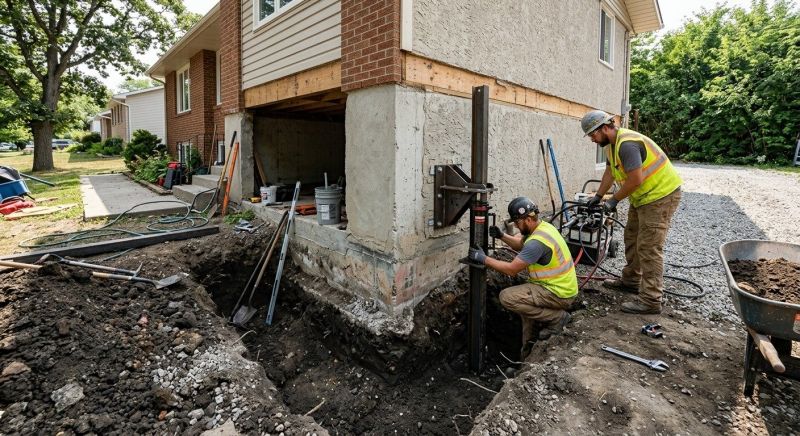 Foundation Pier Repair in Hyannis, MA
