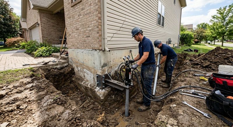 Foundation Settlement Repair in Hyannis, MA