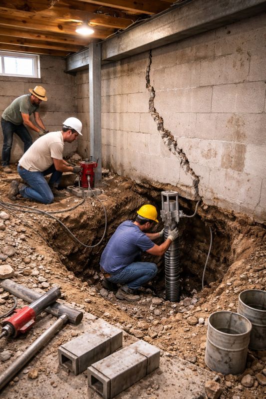 Foundation Structural Repair in Sandwich, MA