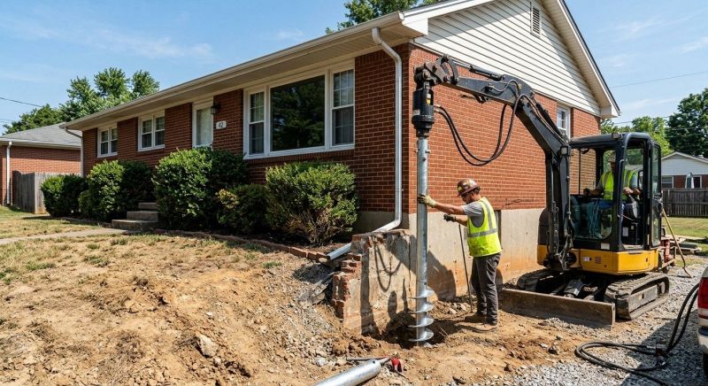Helical Pile Installation in Hyannis, MA