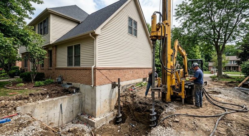 Helical Pile Installation in Hyannis, MA