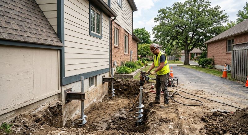 Helical Pile Installation in Hyannis, MA