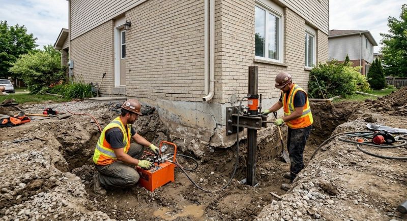Sinking Foundation Lifting in Hyannis, MA