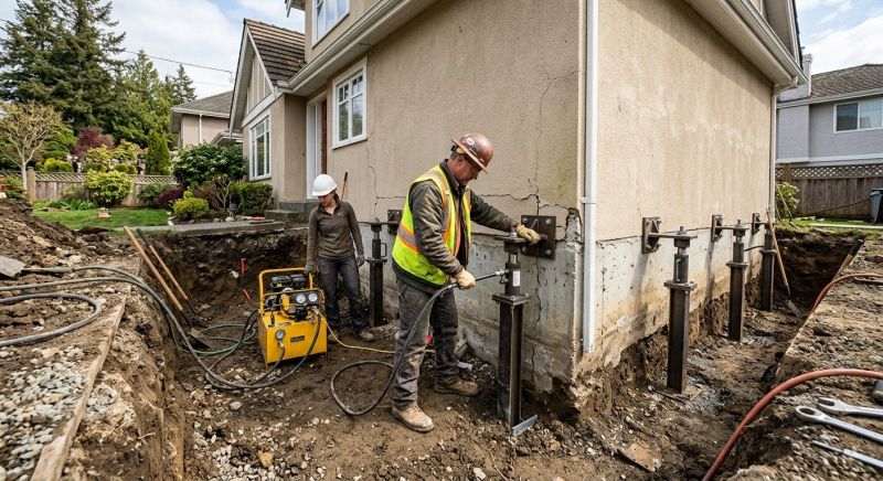 Sinking Foundation Repair in South Yarmouth, MA