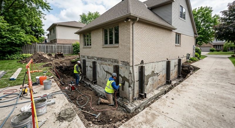 Sinking Foundation Repair in South Yarmouth, MA