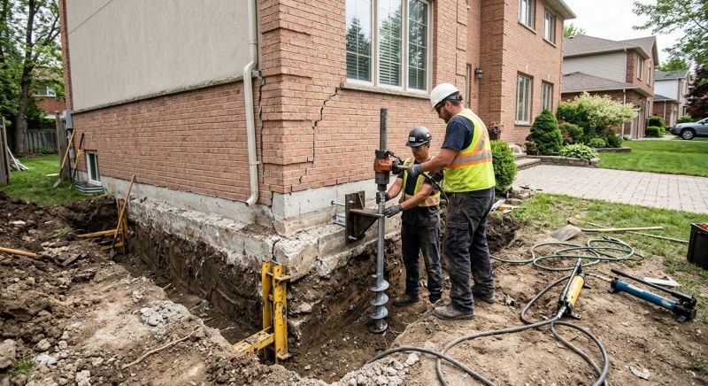 Sinking Foundation Repair in Wareham, MA