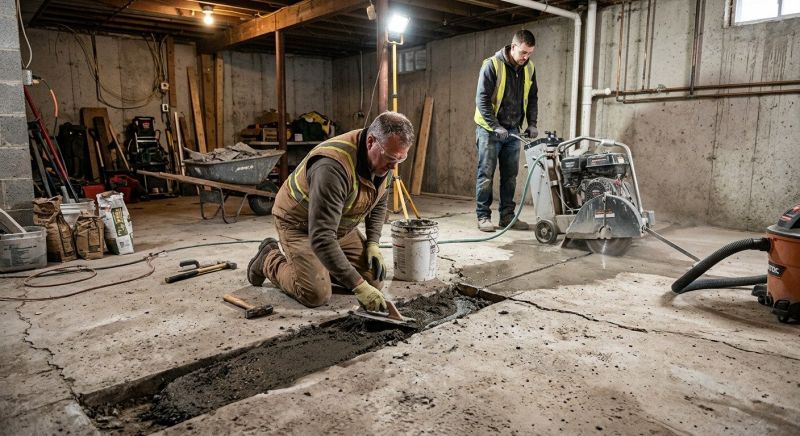 Slab Foundation Repair in Hyannis, MA