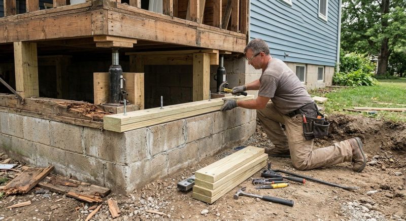 Slab Foundation Repair in Hyannis, MA