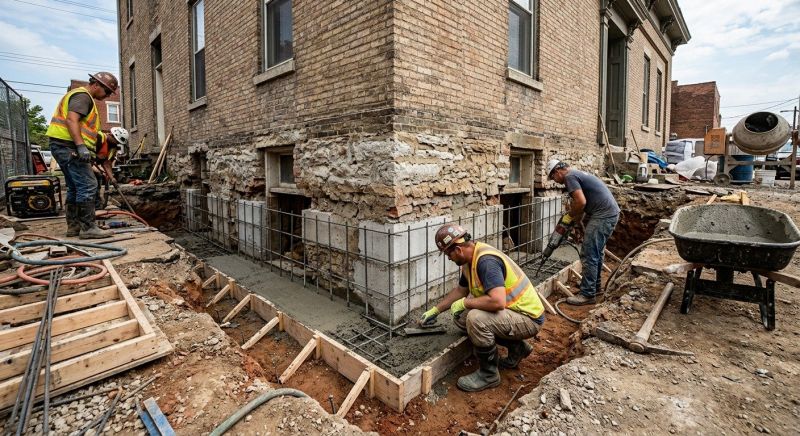 Structural Underpinning in Hyannis, MA